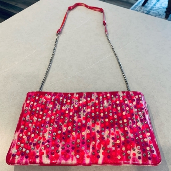 CHRISTIAN LOUBOUTIN Crossbody Shoulder/Clutch Bag Pink - Picture 2 of 15